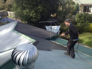Tin roof restoration by The Roof Reviver in Frankston